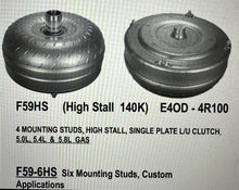 Load image into Gallery viewer, FORD E4OD 4R100 TORQUE CONVERTER 4 STUD 5.4L 5.8L 5.0L 4.9L HIGH STALL.3
