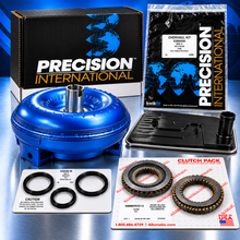 Load image into Gallery viewer, Mercedes-Benz 722.9 7G-Tronic AWD 4MATIC banner transmission rebuild kit with friction clutch module, transmission pistons, oil filter and remanufactured torque converter for select 2004-up applications