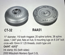 Load image into Gallery viewer,  CT-32 Torque Converter | Fits 2000 Mitsubishi Montero Sport 3.0L | R4A51 5
