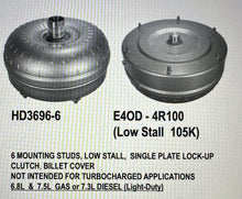 Load image into Gallery viewer, Ford E4OD 4R100 TORQUE CONVERTER DIESEL BILLET 6 STUD LOW STALL TRIPLE DISC2
