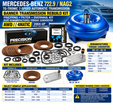 Load image into Gallery viewer, Mercedes 722.9 AWD Banner Rebuild Kit Filter Reman Torque Converter 2004-Up
